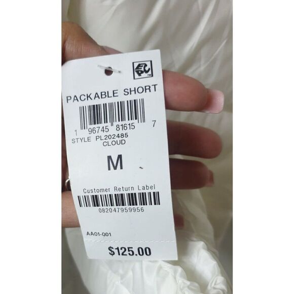 Womens Puffer Coat White M Charter Club Hooded Packable Removable Hood - Picture 6 of 8